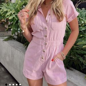 Show Me Your Mumu - Pink Romper - Size L